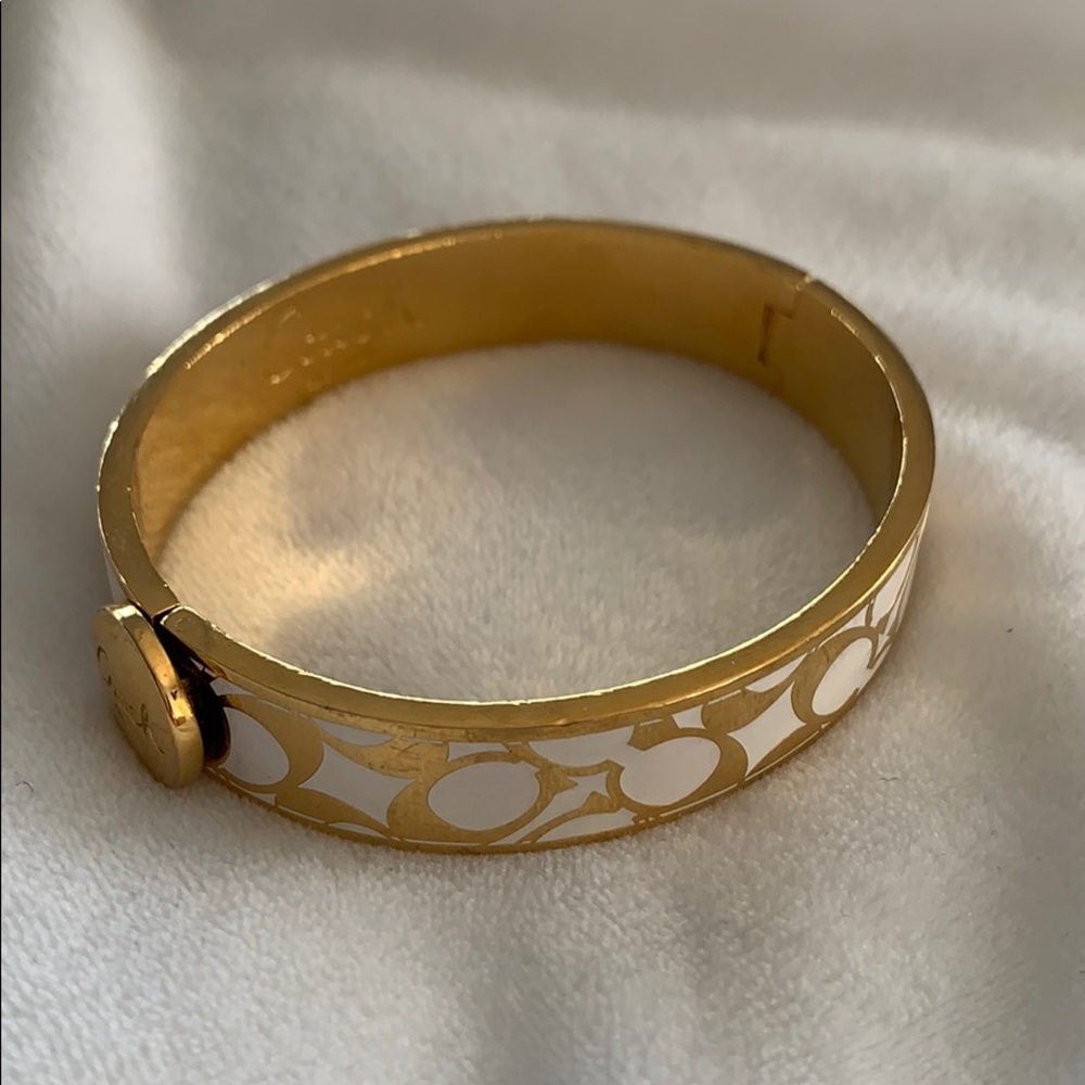 Coach C Hinged Bangle